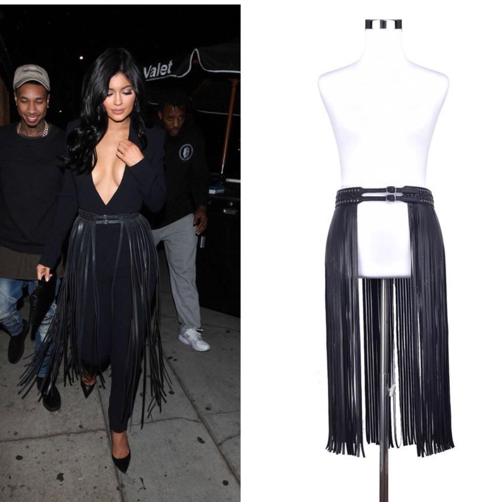 Nasty Gal- Long fringe faux leather belt